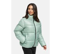 MARIKOO Damen Winterjacke (S-3XL) - gesteppt, hochschließender Kragen, leicht - N071 - SmokeyMint Größe L - Gr.L