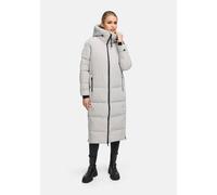 Winterjacke MARIKOO "Honiaa", Damen, Gr. L, grau (cloudgrau), Obermaterial: 100% Polyester; Futter: 100% Polyester; Wattierung: 100% Polyester; Ärmelfutter: 100% Polyester, Jacken, mit Belüftungsöffnu