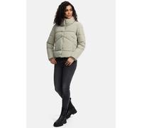 Winterjacke MARIKOO "Jalliaa", Damen, Gr. S, grau (pebble grau), Obermaterial: 100% Polyester; Innenseite: 100% Polyester, Jacken Winterjacke, mit schönem Steppdesign (49904159-S) pebble grau
