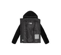 Winterjacke MARIKOO "Kaguraa", Damen, Gr. L, schwarz, Obermaterial: 100% Polyester; Innenseite: 100% Polyester; Futter: 100% Polyester; Wattierung: 100% Polyester, Jacken Winterjacke, warme Teddyfell