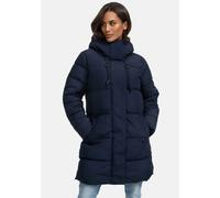 Winterjacke MARIKOO "Kaituu XVI", Damen, Gr. 3XL, blau (navy), Obermaterial: 100% Polyester. Innenseite: 100% Polyester. Futter: 100% Polyester. Wattierung: 100% Polyester, Jacken Winterjacke, mit gro