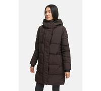 Winterjacke MARIKOO "Kaituu XVI", Damen, Gr. 5XL, choco, Obermaterial: 100% Polyester; Innenseite: 100% Polyester; Futter: 100% Polyester; Wattierung: 100% Polyester, Jacken Winterjacke, mit großer Ka