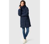 Winterjacke MARIKOO "Karumikoo XVI", Damen, Gr. L, blau (navy), Obermaterial: 100% Polyester; Futter: 100% Polyester; Wattierung: 100% Polyester; Ärmelfutter: 100% Polyester, Jacken Winterjacke, mit g