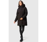 Winterjacke MARIKOO "Karumikoo XVI", Damen, Gr. XL, schwarz, Obermaterial: 100% Polyester; Futter: 100% Polyester; Wattierung: 100% Polyester; Ärmelfutter: 100% Polyester, Jacken Winterjacke, mit groß