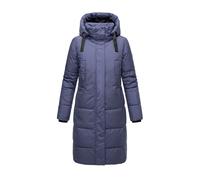 Winterjacke MARIKOO "LARYAA XVI", Damen, Gr. M, blau (blau violet), Obermaterial: 100% Polyester; Innenseite: 100% Polyester; Futter: 100% Polyester, Jacken Winterjacke, mit abnehmbarer Kapuze, Topsel