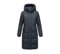 Marikoo Damen Steppjacke Laryaa - lang, warm & mit abnehmbarer Kapuze S