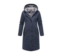 Winterjacke MARIKOO "Ledalaa", Damen, Gr. S, blau (navy), Obermaterial: 55% Polyester, 45% Nylon; Innenseite: 100% Polyester; Futter: 100% Polyester; Wattierung: 100% Polyester, Jacken, mit großer Kap