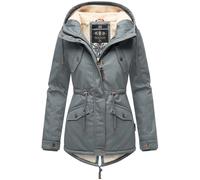 Marikoo Damen Winterjacke Manolya mit Teddyfellfutter & Baumwoll-Obermaterial S