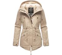 Marikoo Damen Winterjacke Manolya mit Teddyfellfutter & Baumwoll-Obermaterial S