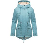 Winterjacke MARIKOO "Manolya", Damen, Gr. XXL (44), himmelblau, Oberstoff: 100% Baumwolle, Futter: 100% Polyester, Wattierung: 100% Polyester, Ärmelfutter: 100% Polyester, figurbetont Po-bedeckend, ho