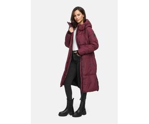 Winterjacke MARIKOO "Michikoo", Damen, Gr. 3XL, wine, Obermaterial: 100% Polyester. Futter: 100% Polyester. Wattierung: 100% Polyester. Ärmelfutter: 100% Polyester, Jacken Winterjacke, Extra langer Sc
