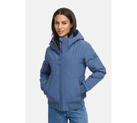 Winterjacke MARIKOO "Mooni 16", Damen, Gr. S, dusty blau, Obermaterial: 100% Nylon; Innenseite: 100% Polyester; Futter: 100% Polyester, Jacken Winterjacke, Gefütterte Übergangsjacke mit Kapuze und Kor