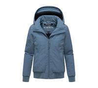 Winterjacke MARIKOO "Mooni 16", Damen, Gr. XL, dusty blau, Obermaterial: 100% Nylon. Innenseite: 100% Polyester. Futter: 100% Polyester, Jacken Winterjacke, Gefütterte Übergangsjacke mit Kapuze und Ko