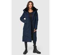 Marikoo Damen Winterjacke Nadaree - lang, warm & mit Kapuze M