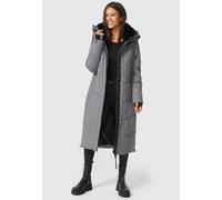 Marikoo Damen Winterjacke Nadaree - lang, warm & mit Kapuze S