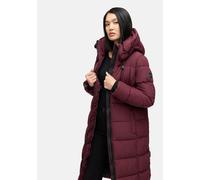 Winterjacke MARIKOO "Nadeshikoo XIV", Damen, Gr. M, wine, Obermaterial: 100% Polyester; Innenseite: 100% Polyester; Futter: 100% Polyester; Wattierung: 100% Polyester, Jacken, extra langer Winter Mant