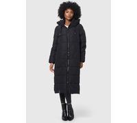 MARIKOO Damen Winterjacke Steppmantel lang gesteppter Mantel Winter Parka Jacke warm B985 [B985-Nadeshik-Schwarz-Gr.XL]