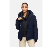 Winterjacke MARIKOO "Nadiraa", Damen, Gr. L, blau (navy), Obermaterial: 100% Polyester; Futter: 100% Polyester; Wattierung: 100% Polyester; Ärmelfutter: 100% Polyester, Jacken Winterjacke, 2-in-1 Funk