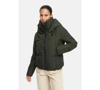 Winterjacke MARIKOO "Ninikaa", Damen, Gr. M, schwarz olive, Obermaterial: 100% Polyester; Futter: 100% Polyester; Wattierung: 100% Polyester; Ärmelfutter: 100% Polyester, Jacken Winterjacke, kurze Win