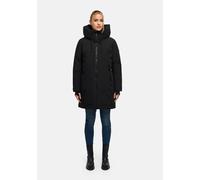 Winterjacke MARIKOO "Polarhäschen", Damen, Gr. M, schwarz, Obermaterial: 92% Nylon, 8% Elasthan, Jacken Winterjacke, Wintermantel mit Kapuze, Stehkragen, taillierte Rückenpartie (40127119-M) schwarz