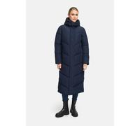 Extralanger Winter Steppmantel mit Kapuze "Ranjaa XVI" Navy M