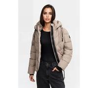 Winterjacke MARIKOO "Sahnemausii", Damen, Gr. XL, beige (taupe grau), Obermaterial: 100% Polyester. Futter: 100% Polyester. Wattierung: 100% Polyester. Ärmelfutter: 100% Polyester, Bündchen, Jacken Wi