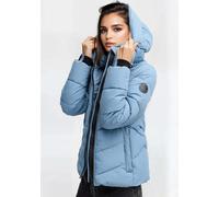 Winterjacke MARIKOO "Sahnemausii", Damen, Gr. XXL, blau (powder blau), Obermaterial: 100% Polyester. Futter: 100% Polyester. Wattierung: 100% Polyester. Ärmelfutter: 100% Polyester, Bündchen, Jacken W