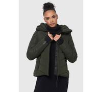 Winterjacke MARIKOO "Samuiaa XVI", Damen, Gr. XL, grün (schwarz olive), Obermaterial: 100% Polyester; Futter: 100% Polyester; Wattierung: 100% Polyester; Ärmelfutter: 100% Polyester, Jacken Winterjack