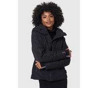 MARIKOO Winterjacke Damen (XS-3XL) - Wasserabweisend, Warm, Kapuze abnehmbar, Winddicht - Steppjacke, Frauen - Stehkragen, 4 Taschen, verlängerter Zipper - Schwarz XXL