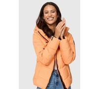 MARIKOO Damen Winterjacke Steppjacke Winter Jacke gesteppt warm mit Kapuze B977 [B977-Shimo-Apricot-Sor-Gr.XS]