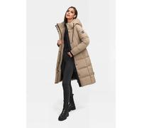 Winterjacke MARIKOO "Tabiaa", Damen, Gr. 3XL, taupe grau, Obermaterial: 100% Polyester. Futter: 100% Polyester. Wattierung: 100% Polyester. Ärmelfutter: 100% Polyester, Bündchen, Jacken Winterjacke, B