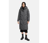 Winterjacke MARIKOO "Teonaa", Damen, Gr. L, grau (anthrazit), Obermaterial: 100% Polyester; Futter: 100% Polyester; Wattierung: 100% Polyester; Ärmelfutter: 100% Polyester, Jacken Winterjacke, Figurbe