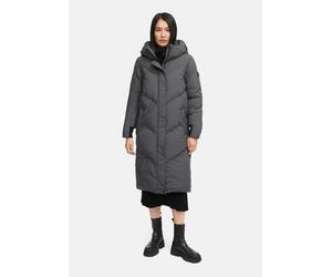 Winterjacke MARIKOO "Teonaa", Damen, Gr. XL, grau (anthrazit), Obermaterial: 100% Polyester. Futter: 100% Polyester. Wattierung: 100% Polyester. Ärmelfutter: 100% Polyester, Jacken Winterjacke, langer