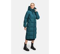 MARIKOO Damen Wintermantel (XS-5XL) - gesteppt, abnehmbare Kapuze, winddicht - N102 - OceanGreen Größe M - Gr.M