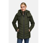 Winterjacke MARIKOO "Tivaa", Damen, Gr. S, grün (schwarz olive), Obermaterial: 98% Polyester, 2% Elasthan. Futter: 100% Polyester. Wattierung: 100% Polyester. Ärmelfutter: 100% Polyester, Jacken Winte