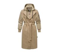 Winterjacke MARIKOO "Tjadee", Damen, Gr. M, beige (sand beige), Obermaterial: 90% Polyacryl, 8% Viskose, 2% Elasthan; Innenseite: 100% Polyester; Futter: 100% Polyester, Jacken Winterjacke, Langer Wic