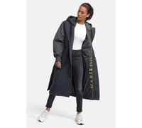 Winterjacke MARIKOO "Tjadee", Damen, Gr. XL, grau (anthrazit), Obermaterial: 90% Polyacryl, 8% Viskose, 2% Elasthan; Innenseite: 100% Polyester; Futter: 100% Polyester, Jacken Winterjacke, Langer Wick