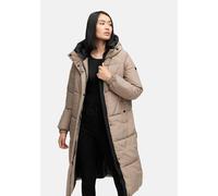 Winterjacke MARIKOO "Yaskaa", Damen, Gr. M, taupe grau, Obermaterial: 100% Polyester; Futter: 100% Polyester; Wattierung: 100% Polyester; Ärmelfutter: 100% Polyester, Jacken Winterjacke, mit praktisch