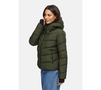 Winterjacke MARIKOO "Yukanii", Damen, Gr. L, grün (schwarz olive), Obermaterial: 100% Polyester; Futter: 100% Polyester; Wattierung: 100% Polyester; Ärmelfutter: 100% Polyester, Jacken, Kurze Winterja