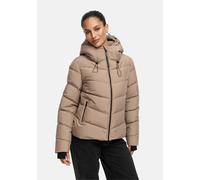 Winterjacke MARIKOO "Yukanii", Damen, Gr. S, beige (taupe grau), Obermaterial: 100% Polyester; Futter: 100% Polyester; Wattierung: 100% Polyester; Ärmelfutter: 100% Polyester, Jacken, Kurze Winterjack
