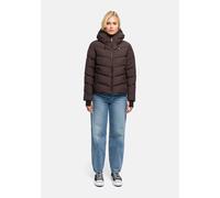 Winterjacke MARIKOO "Yukanii", Damen, Gr. XXL, choco, Obermaterial: 100% Polyester. Futter: 100% Polyester. Wattierung: 100% Polyester. Ärmelfutter: 100% Polyester, Jacken Winterjacke, Kurze Winterjac