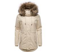 Winterjacke mit abnehmbarem Kunstfell "Tawny Short YOUMODO" Ecru XXL
