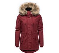 Winterjacke RAGWEAR "Tawny Short YOUMODO", Damen, Gr. XS (34), bordeaux, Außenmaterial: 65% Polyester, 35% Baumwolle, Innenfutter: 100% Polyester, Wattierung: 100% Polyester, tailliert hüftbedeckend,