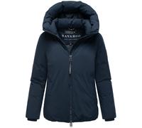 Winterjacke NAVAHOO "Blütenlicht 14", Damen, Gr. L (40), blau (navy), Obermaterial: 100% Polyester, Innenfutter: 100% Polyester, Wattierung: 100% Polyester, Ärmelfutter: 100% Polyester, gerade hüftbed