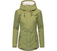 Winterjacke RAGWEAR "Monade", Damen, Gr. 6XL (52), gelb (gelbgrün), Obermaterial: 65% Polyester, 35% Baumwolle. Futter: 100% Polyester. Wattierung: 100% Polyester, figurbetont Po-bedeckend, verstellba