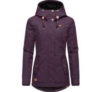 Winterjacke RAGWEAR "Monade", Damen, Gr. L (40), lila (pflaume), Obermaterial: 65% Polyester, 35% Baumwolle. Futter: 100% Polyester. Wattierung: 100% Polyester, figurbetont Po-bedeckend, verstellbar R