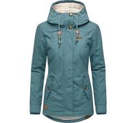 Winterjacke RAGWEAR "Monade", Damen, Gr. L (40), stein, Obermaterial: 65% Polyester, 35% Baumwolle; Futter: 100% Polyester; Wattierung 100% Polyester, figurbetont Po-bedeckend, verstellbar Rippstrickb