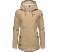 Winterjacke RAGWEAR "Monade", Damen, Gr. 6XL (52), beige (dunkelbeige), Obermaterial: 65% Polyester, 35% Baumwolle; Futter: 100% Polyester; Wattierung 100% Polyester, casual, figurbetont Po-bedeckend,