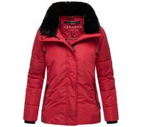 Winterjacke mit Kunstfellkragen "Frostii XIV" Deep Red XL