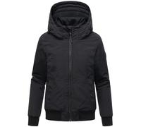 Winterjacke mit Rippstrick-Details "Mooni 16" Black L